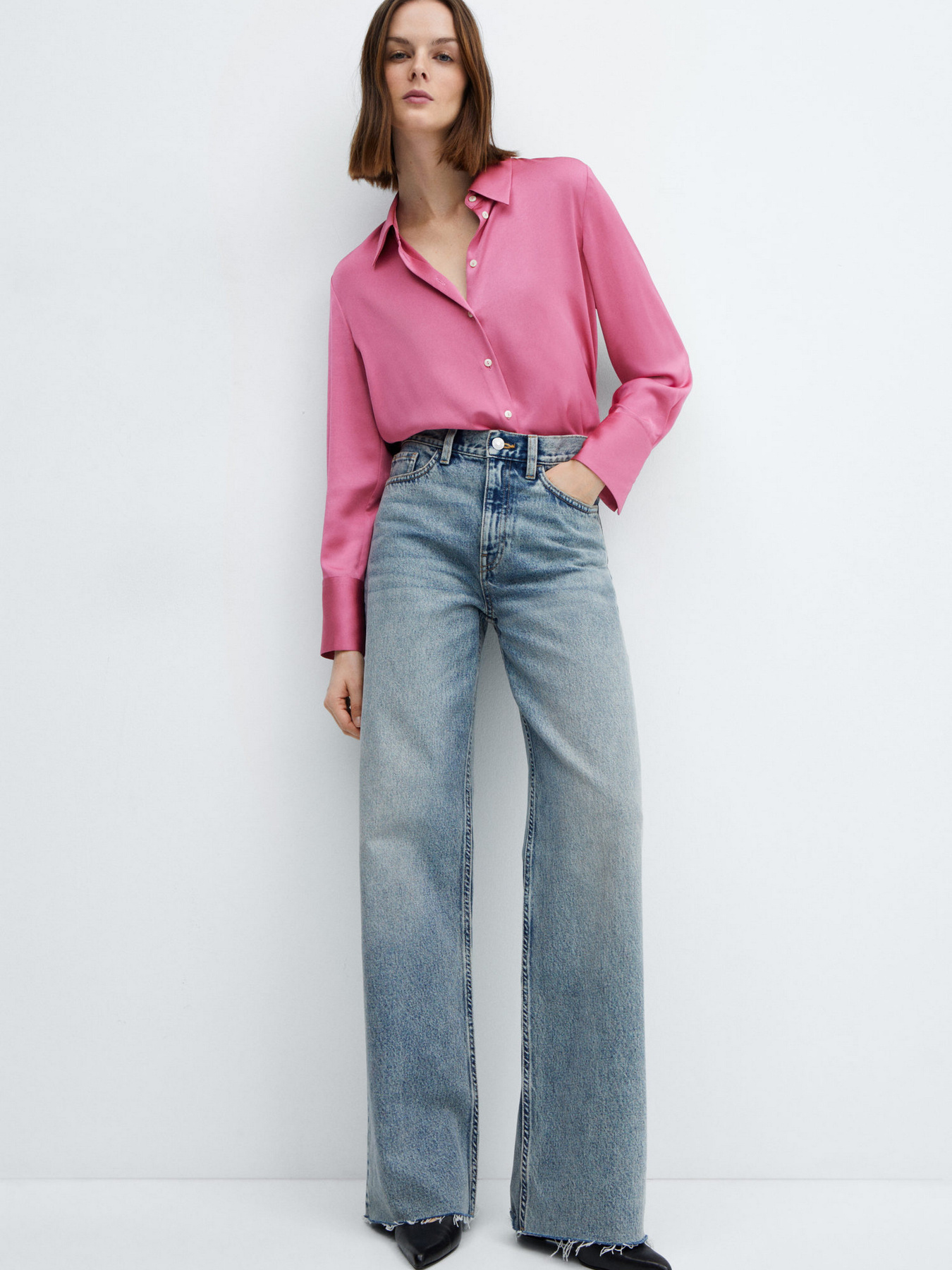 Сорочка MANGO Ideale модель 67034044_88 Фото