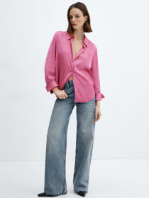 Рубашка повседневная MANGO Ideale модель 67034044_88 Фото