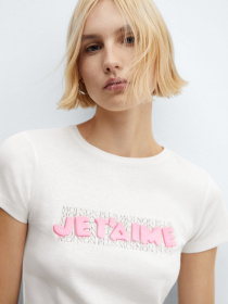 Футболка MANGO Kiss модель 67044029_1 Фото