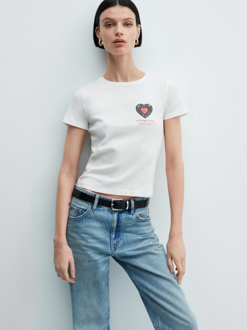 Футболка MANGO Song модель 67044031_1 Фото