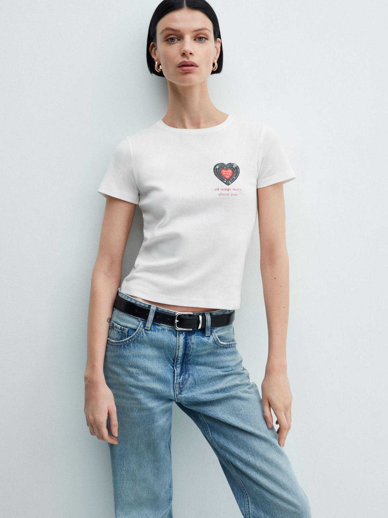 Футболка MANGO Song модель 67044031_1 Фото