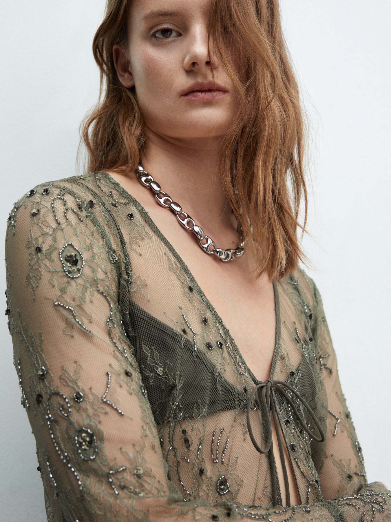 Блуза MANGO Jenner модель 67054044_6 Фото