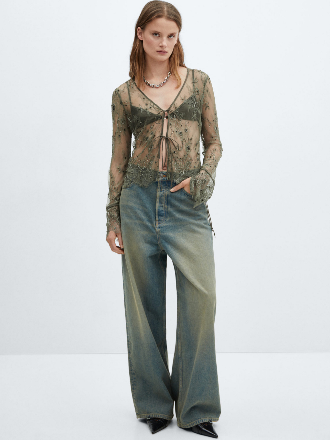 Блуза MANGO Jenner модель 67054044_6 Фото