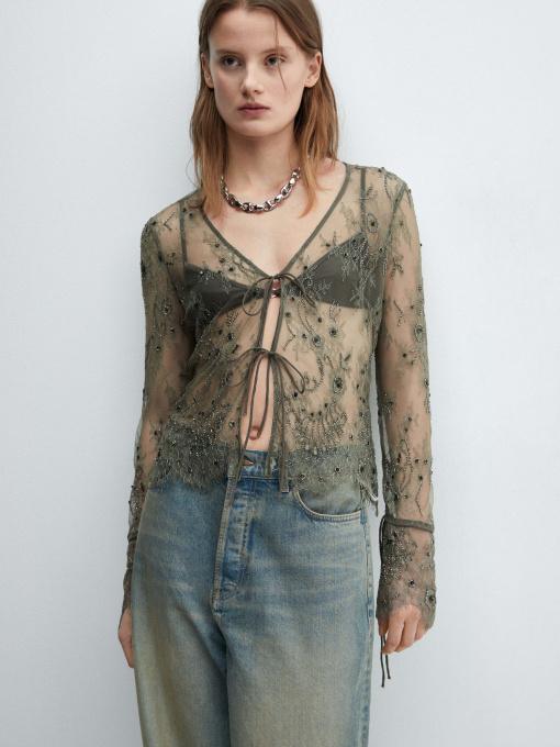 Блуза MANGO Jenner модель 67054044_6 Фото