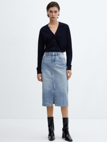 Джинсовая юбка MANGO Sole модель 67064022_TM Фото