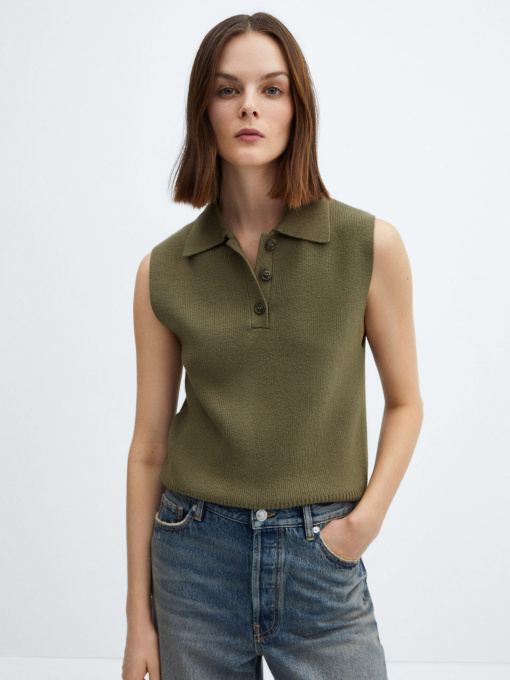 Жилет MANGO Riccio модель 67064044_37 Фото