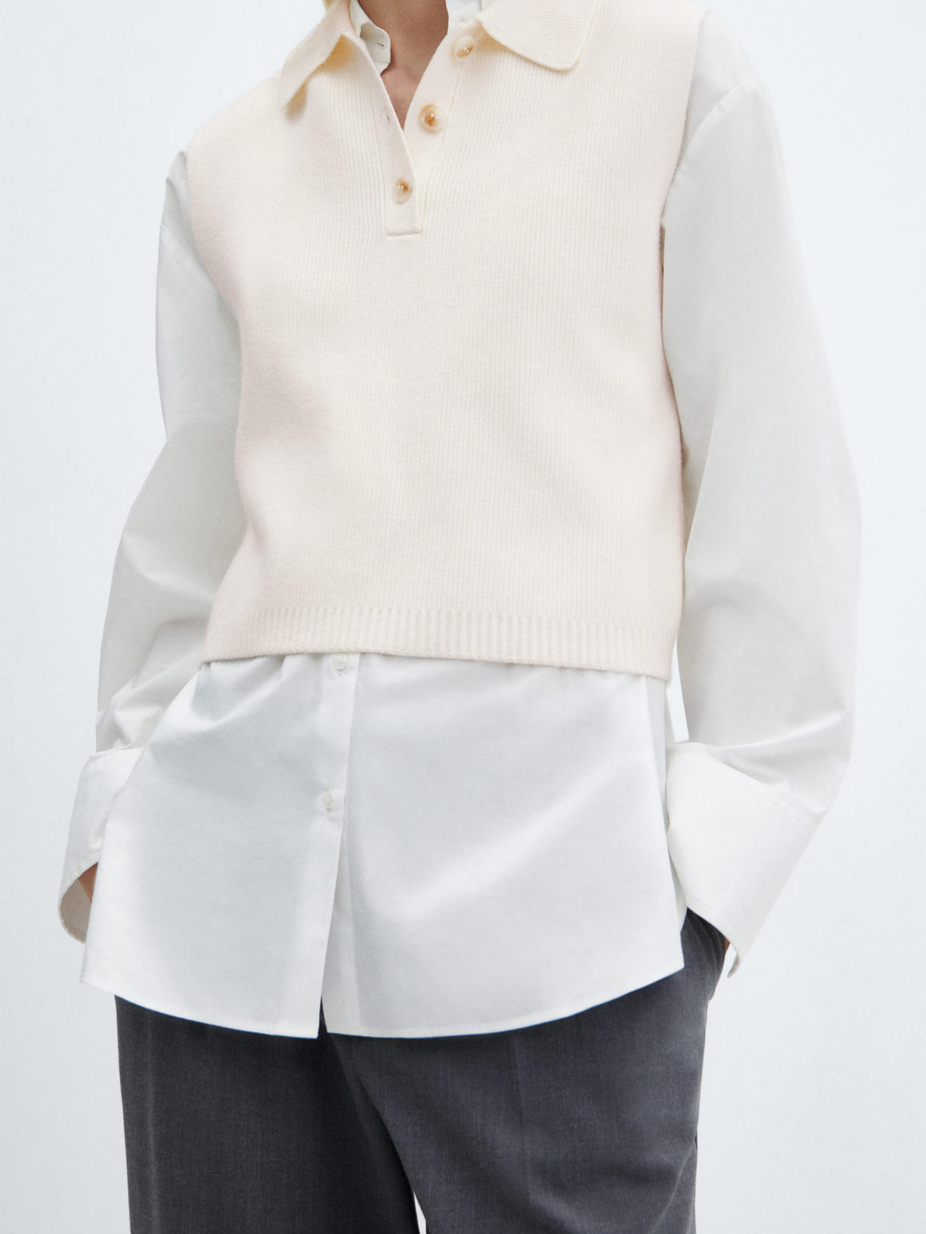 Жилет MANGO Riccio модель 67064044_5 Фото