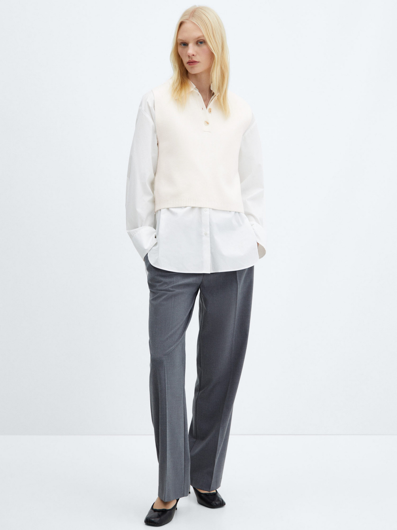 Жилет MANGO Riccio модель 67064044_5 Фото