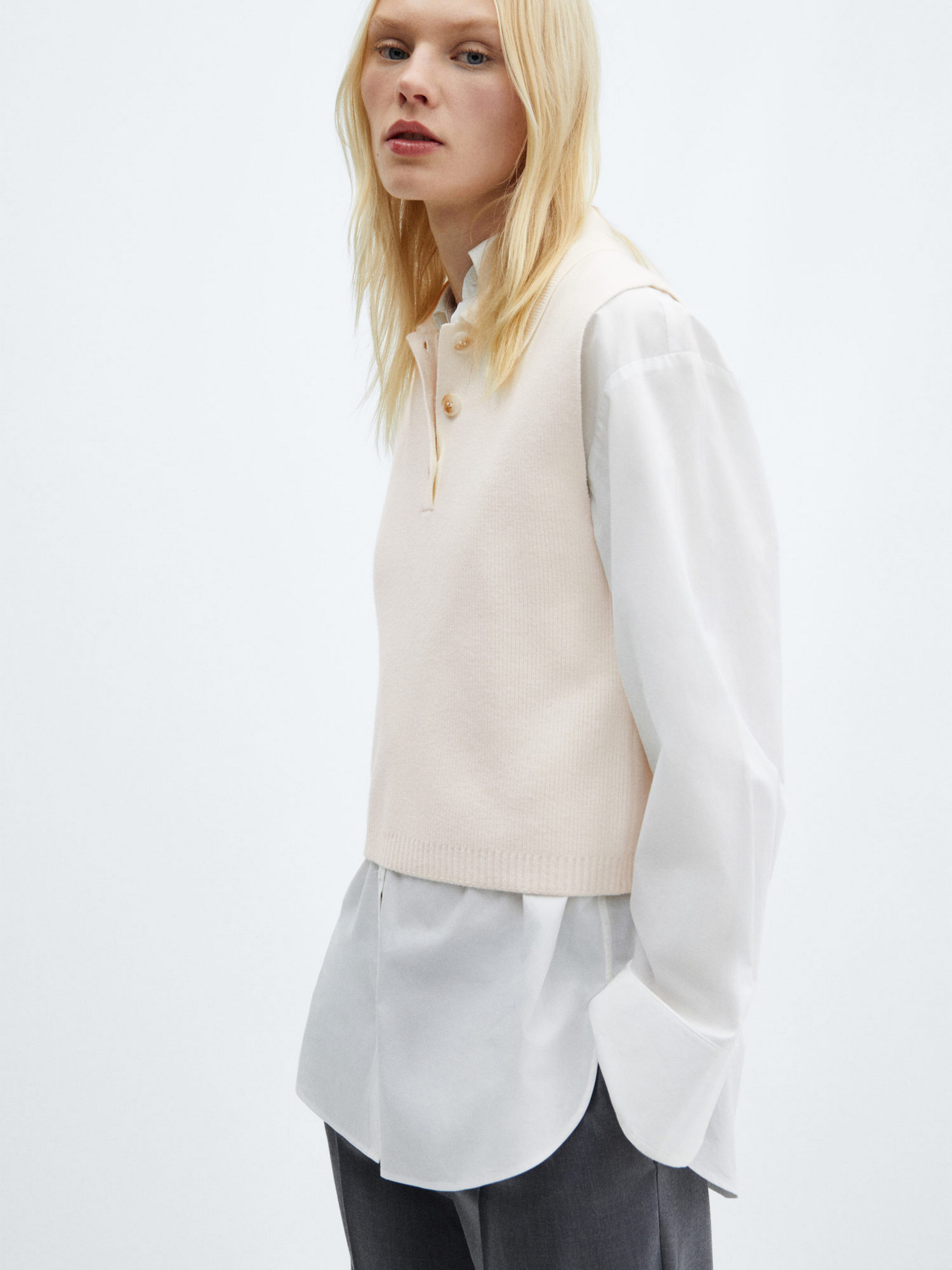 Жилет MANGO Riccio модель 67064044_5 Фото