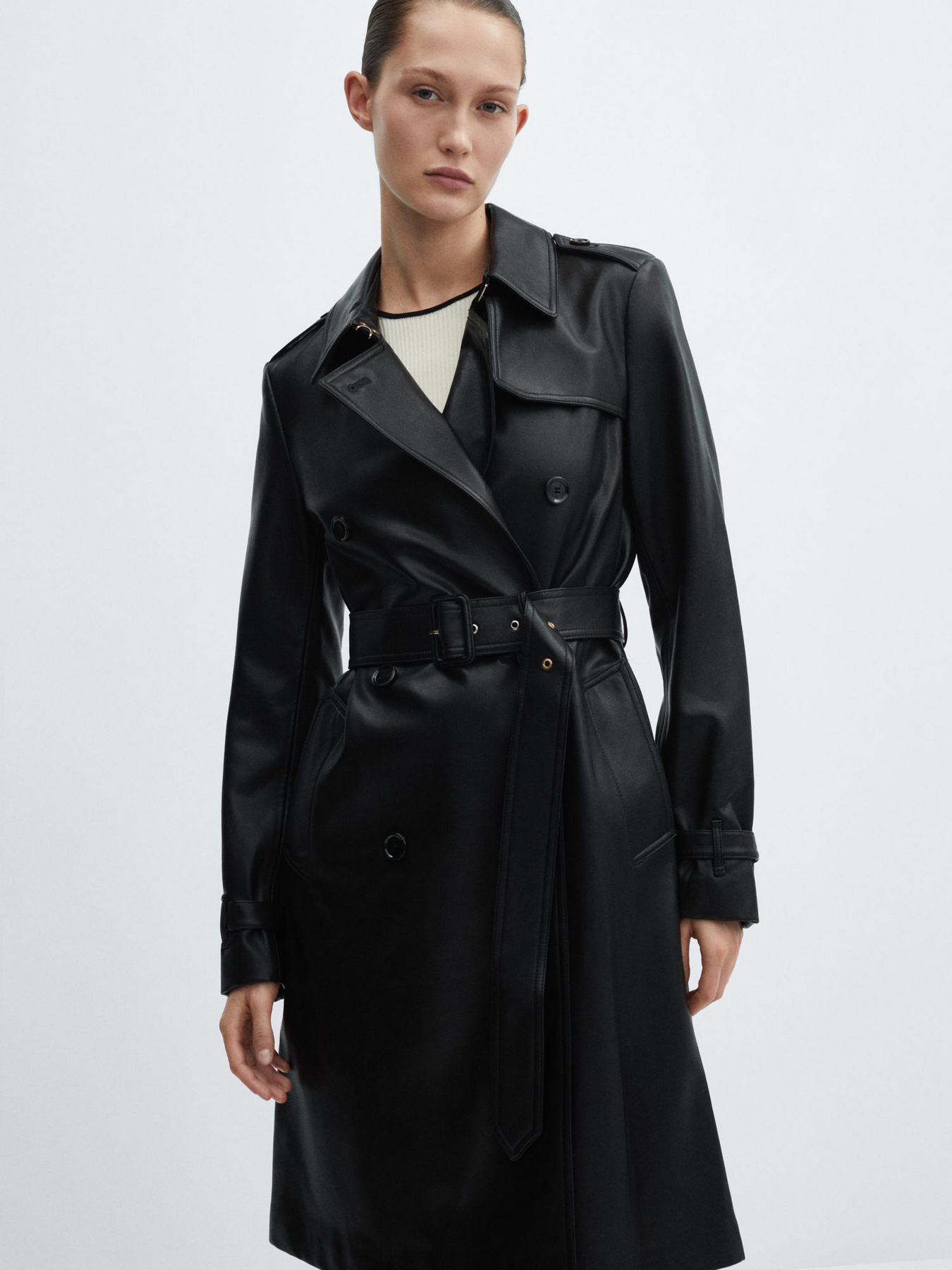 Тренч MANGO Polanapu модель 67064066_99 Фото