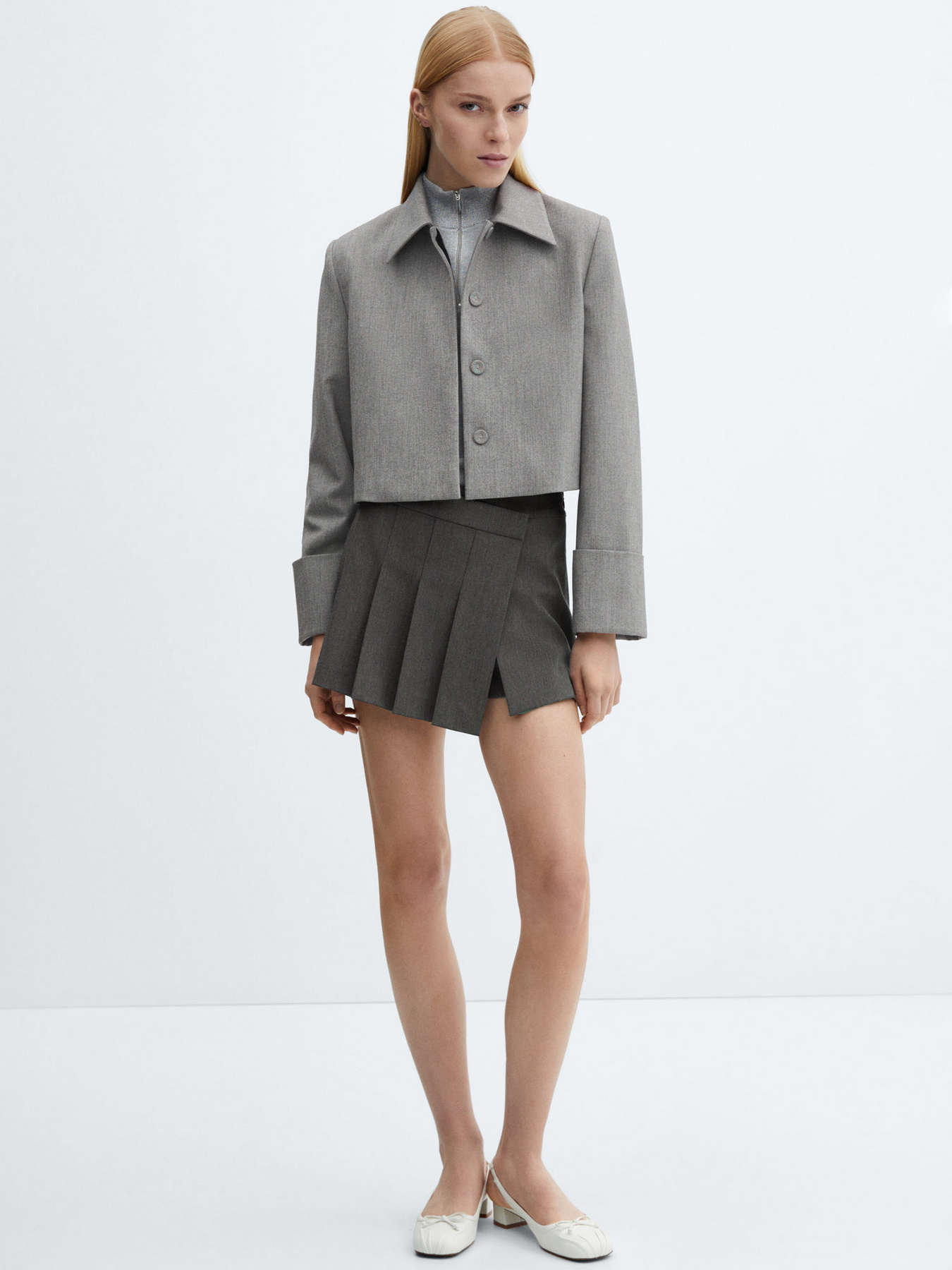 Спідниця-шорти MANGO Brit модель 67064458_92 Фото