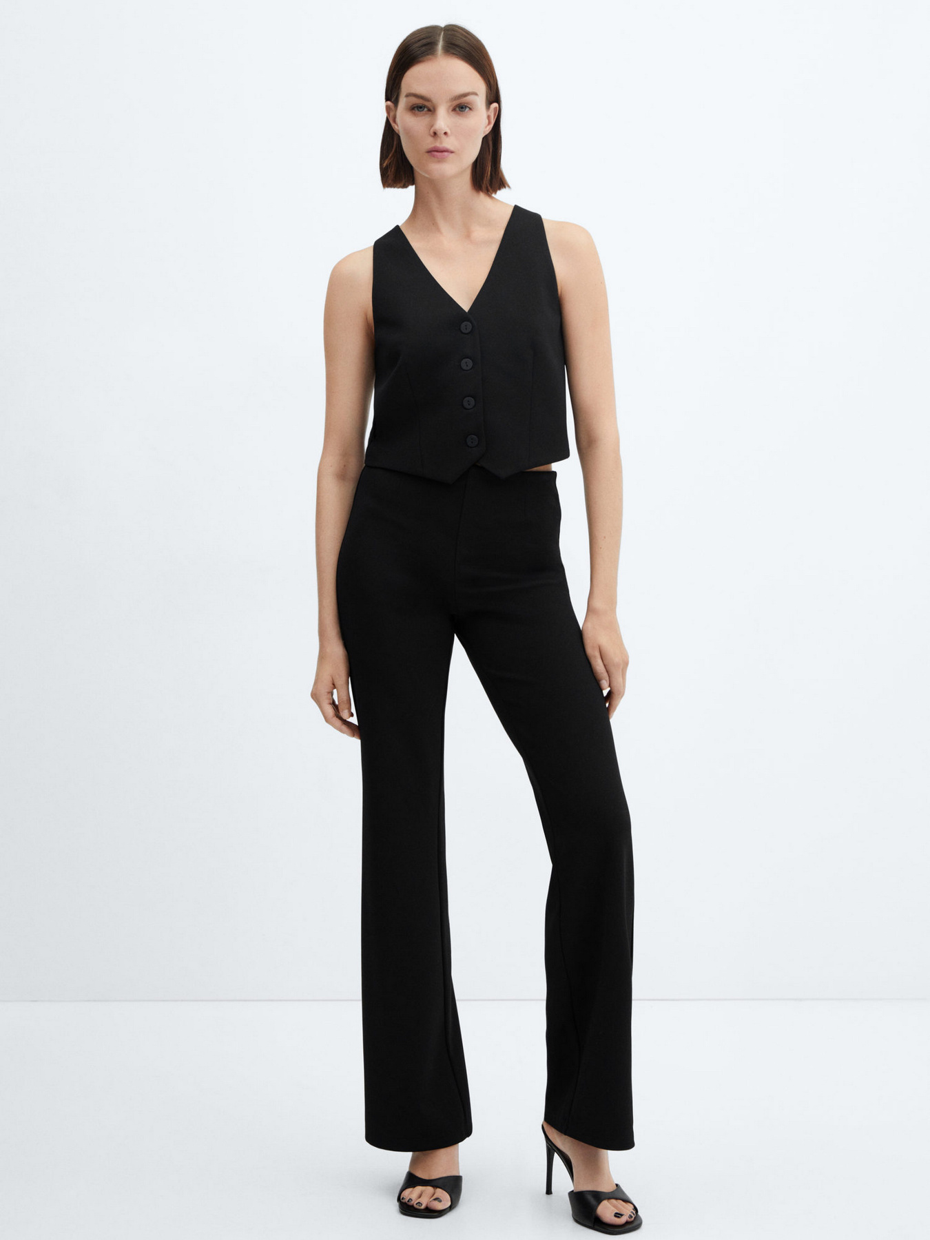 Жилет классический MANGO Avaya модель 67073692_99 Фото