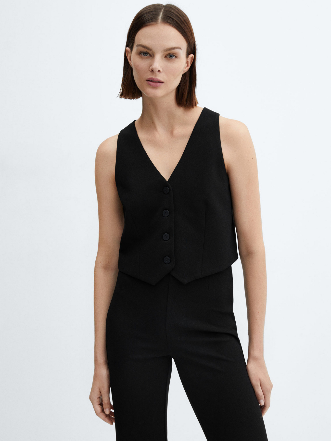 Жилет классический MANGO Avaya модель 67073692_99 Фото