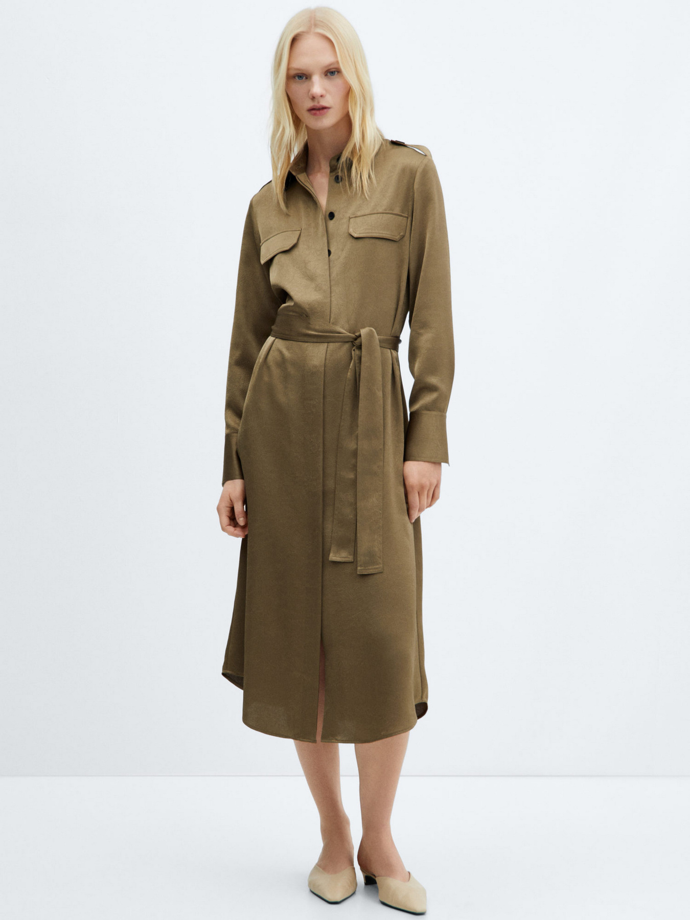 Платье миди MANGO Jana модель 67074036_37 Фото