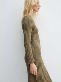 Платье миди MANGO Africa модель 67074050_37 Фото