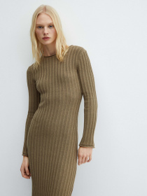 Платье миди MANGO Africa модель 67074050_37 Фото