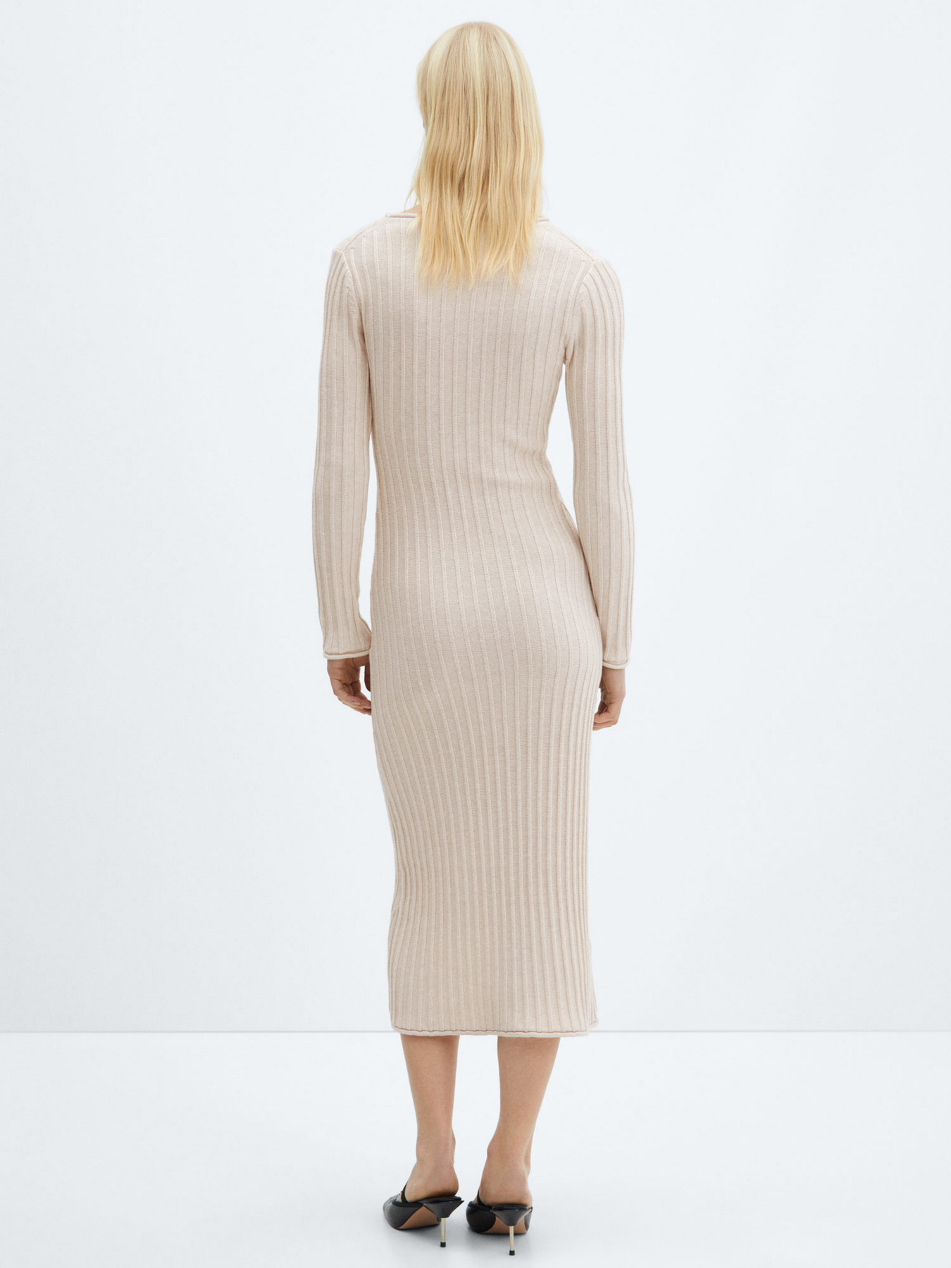 Платье миди MANGO Africa модель 67074050_7 Фото