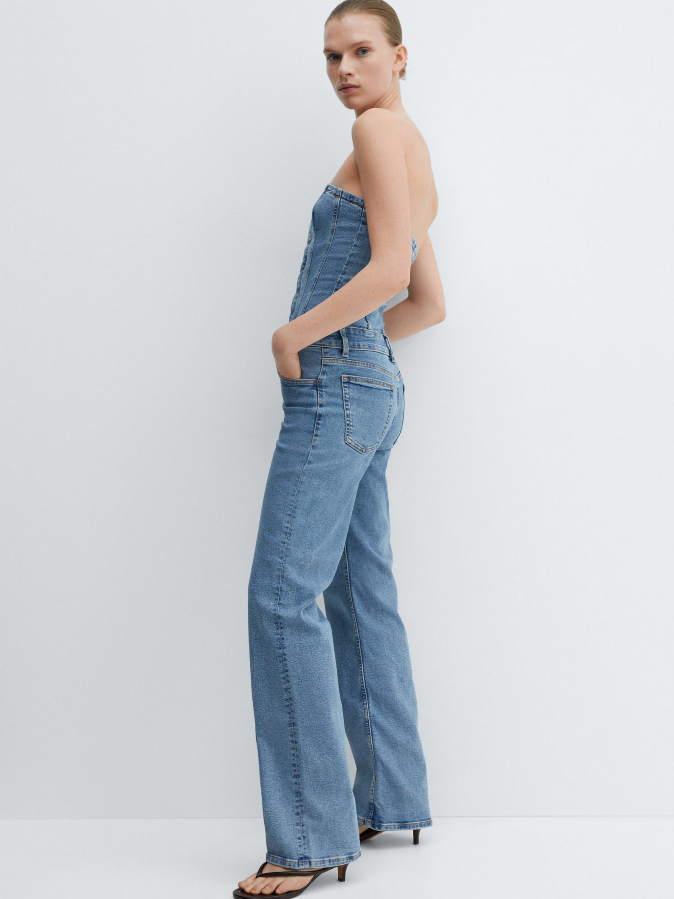 Джинсовий комбінезон MANGO Danielle модель 67074789_TM Фото