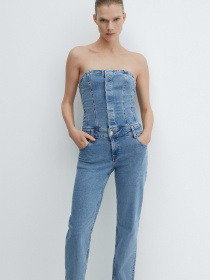 Джинсовый комбинезон MANGO Danielle модель 67074789_TM Фото