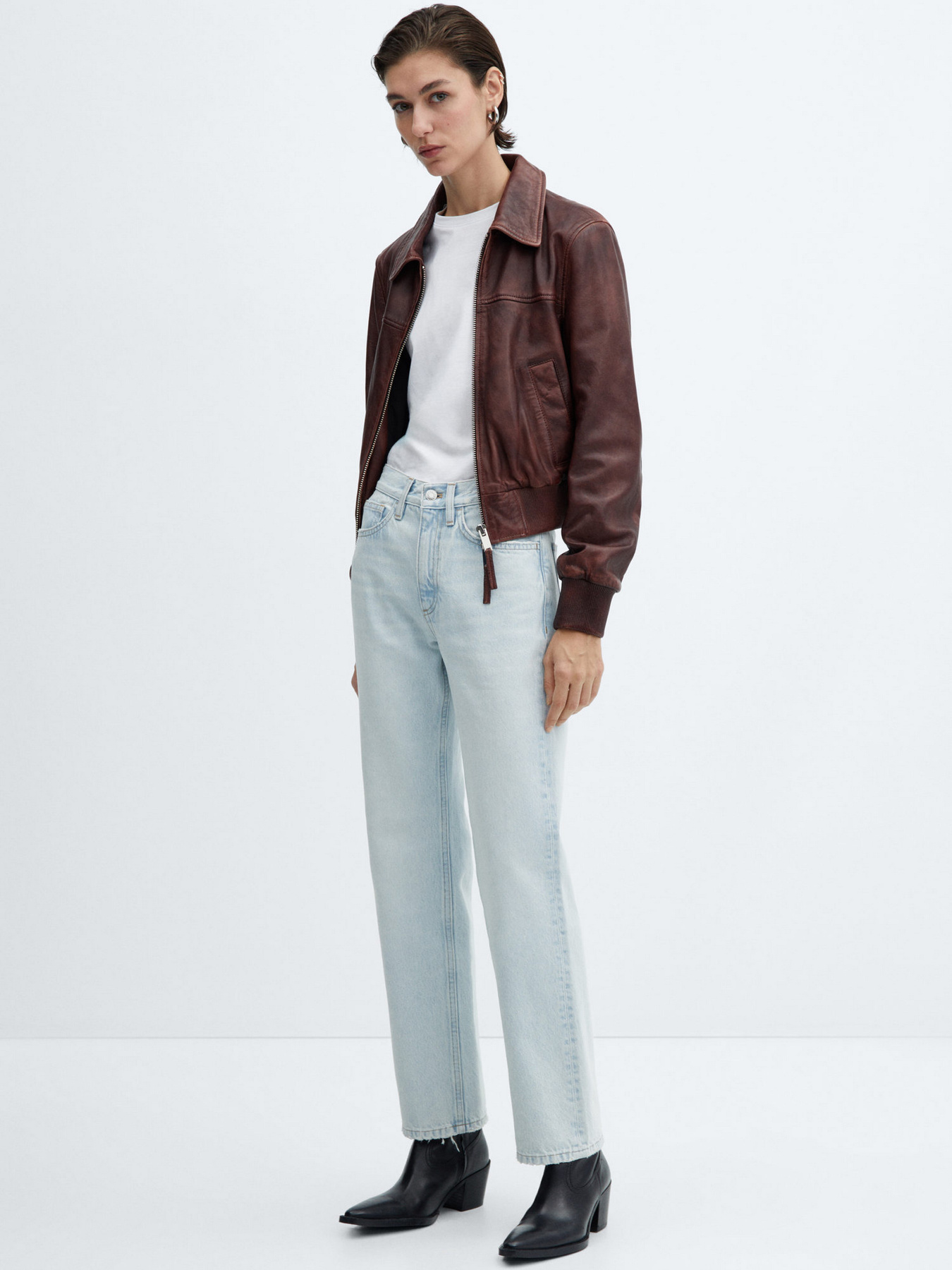 Широкие джинсы MANGO Matilda модель 67075732_TC Фото