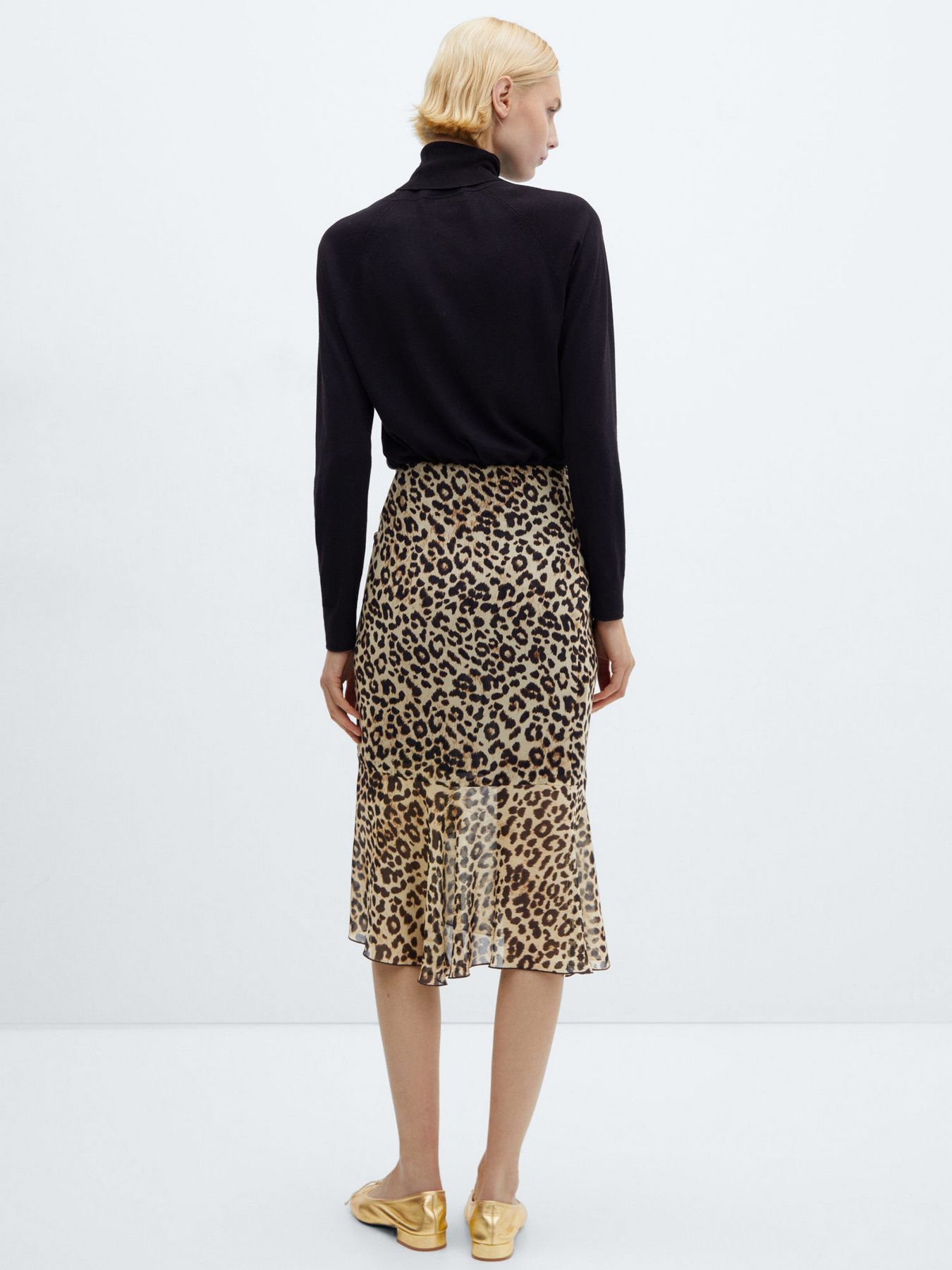 Юбка миди MANGO Leo модель 67084029_99 Фото