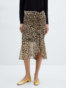 Юбка миди MANGO Leo модель 67084029_99 Фото