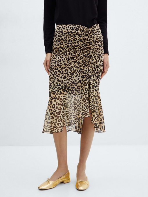 Юбка миди MANGO Leo модель 67084029_99 Фото