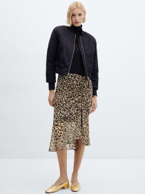 Юбка миди MANGO Leo модель 67084029_99 Фото