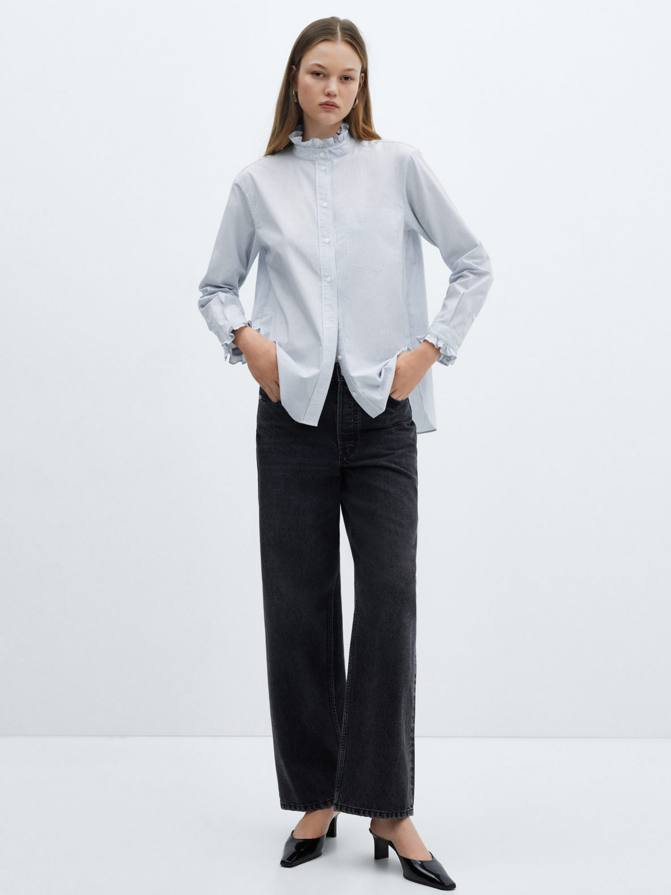 Рубашка повседневная MANGO Francis модель 67084032_2 Фото