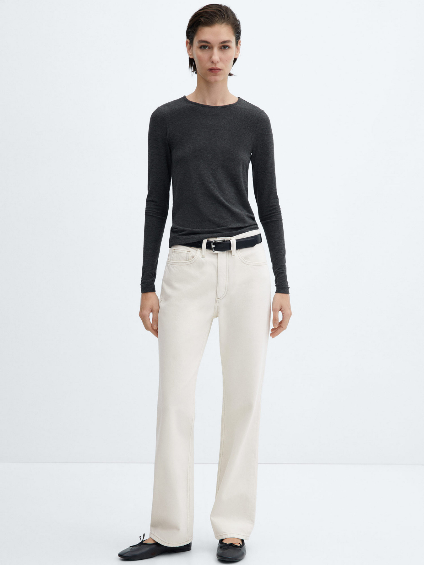 Широкие джинсы MANGO Matilda модель 67095731_2 Фото