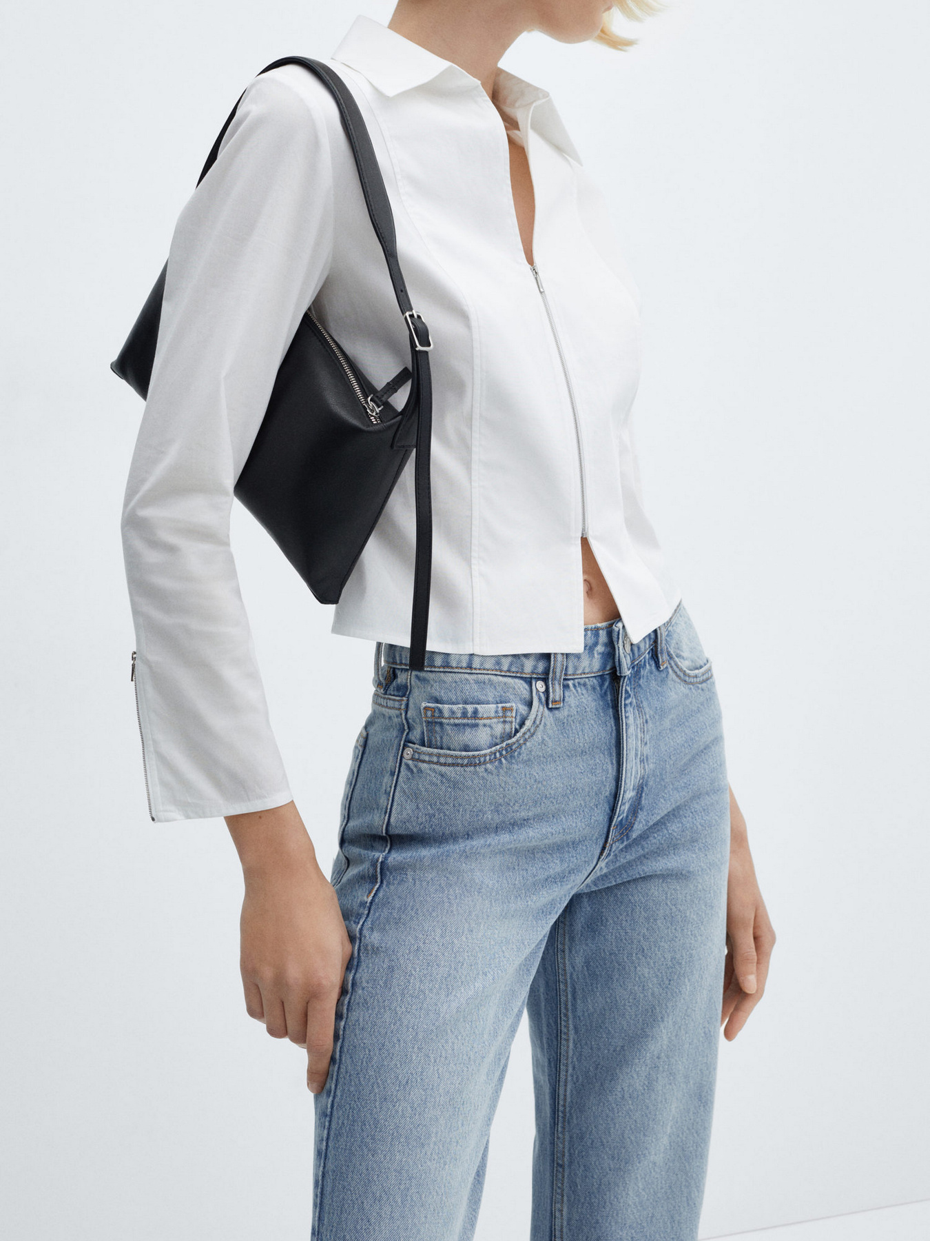 Широкі джинси MANGO Blanca модель 67095742_TM Фото