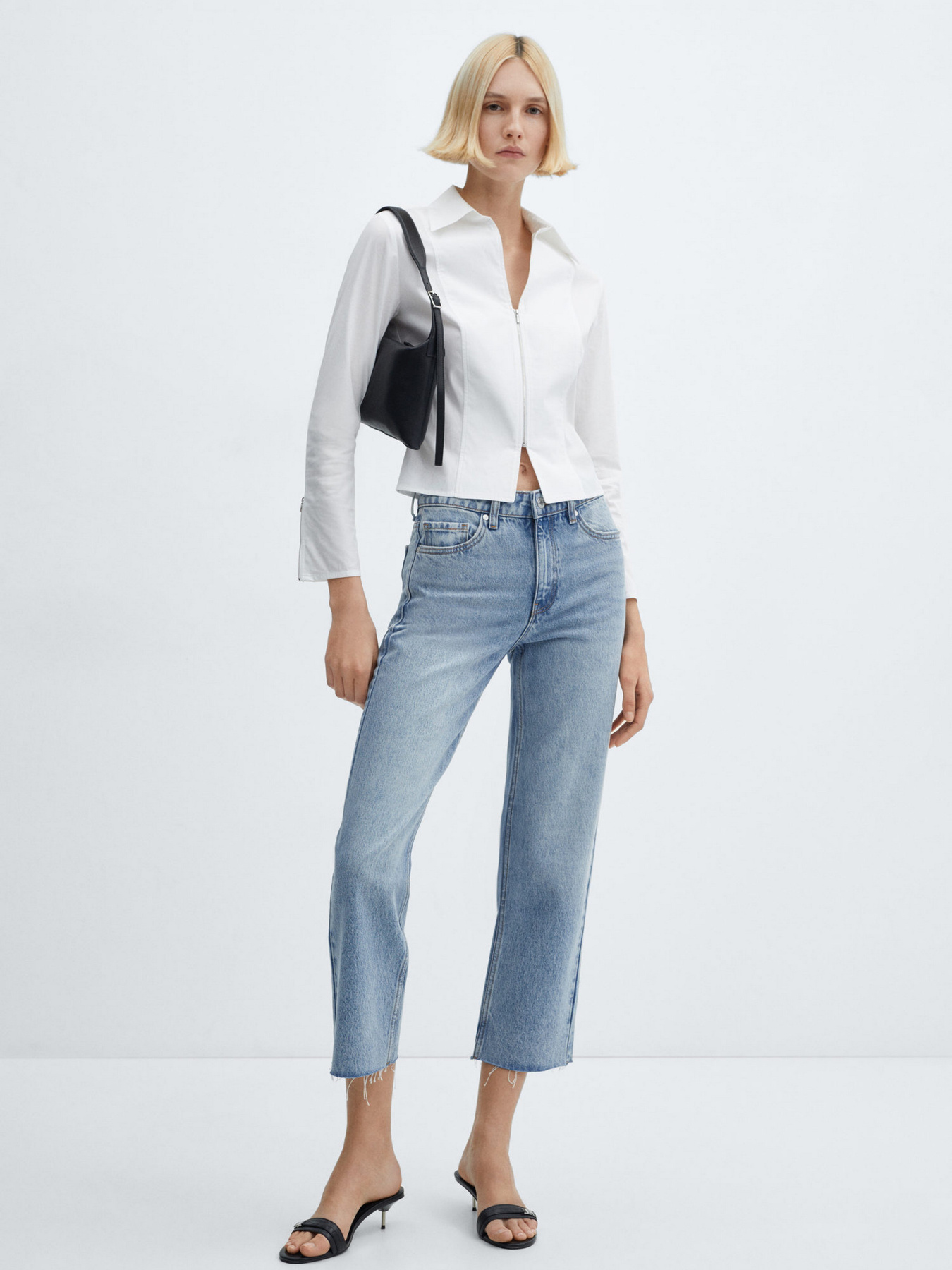 Широкі джинси MANGO Blanca модель 67095742_TM Фото