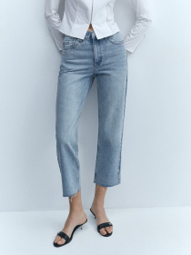 Широкие джинсы MANGO Blanca модель 67095742_TM Фото