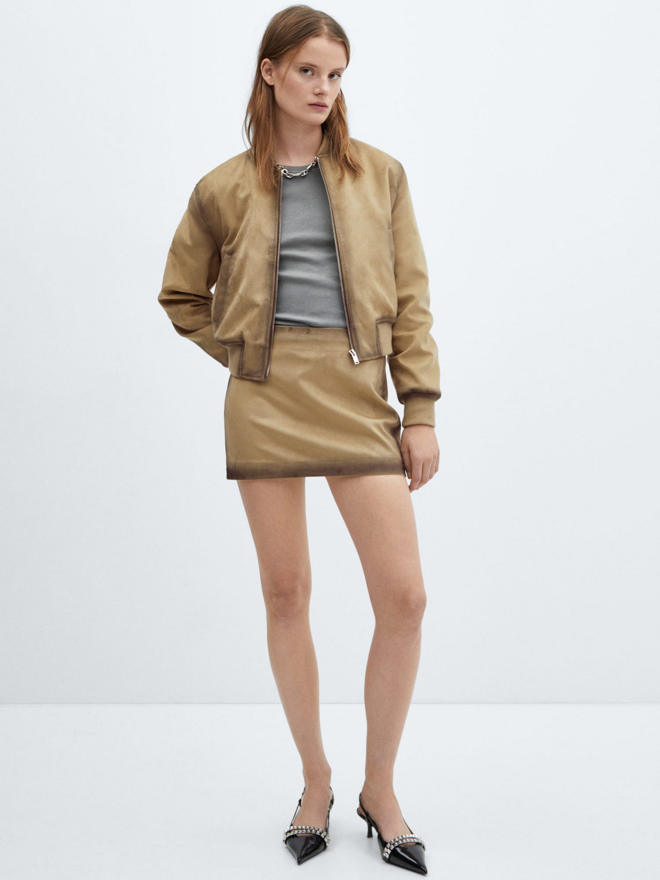 Бомбер MANGO Hannah модель 67014788_6 Фото