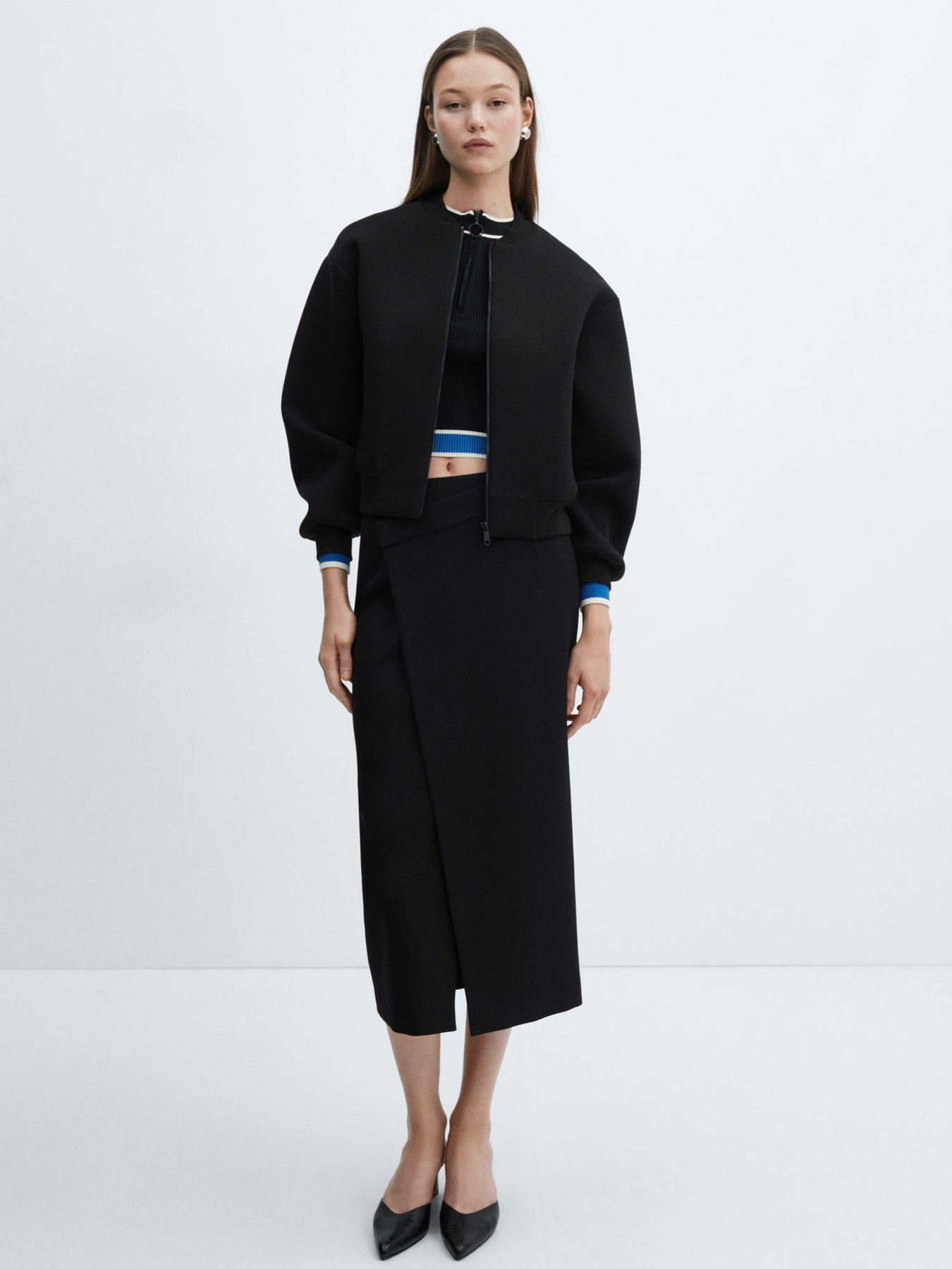 Бомбер MANGO Linkin2 модель 67025750_99 Фото