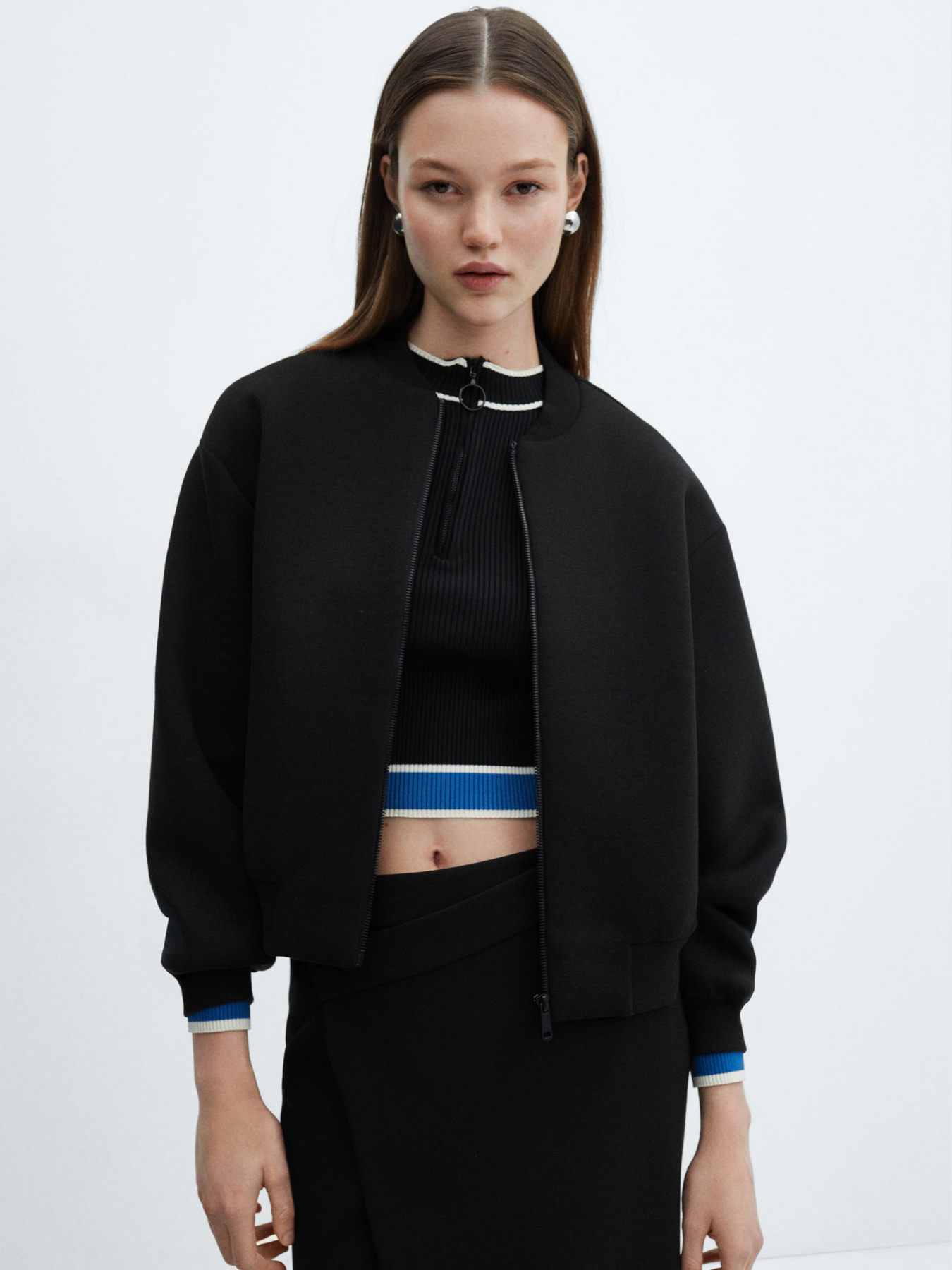 Бомбер MANGO Linkin2 модель 67025750_99 Фото