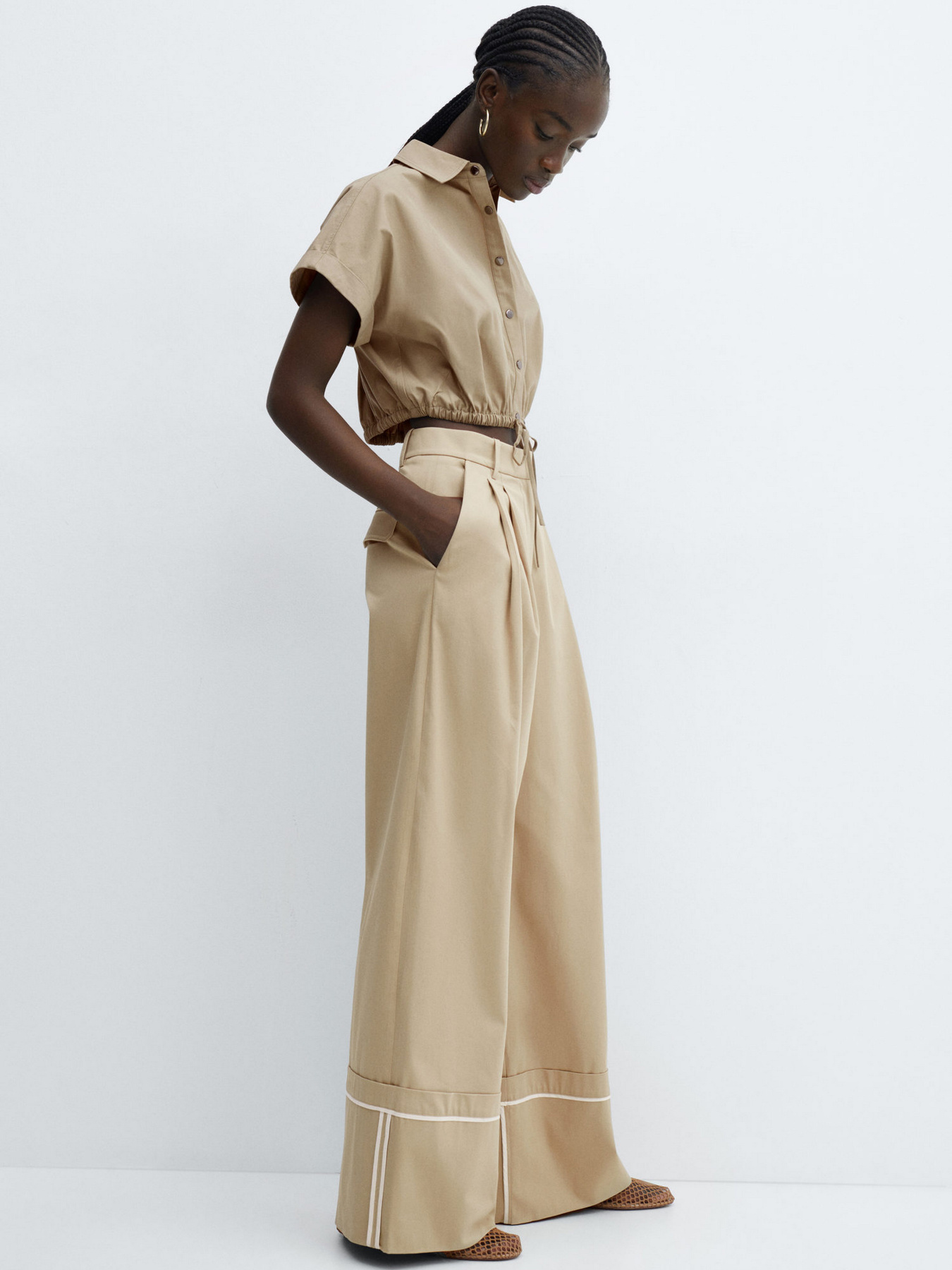 Штани палаццо MANGO Deia модель 67025755_9 Фото