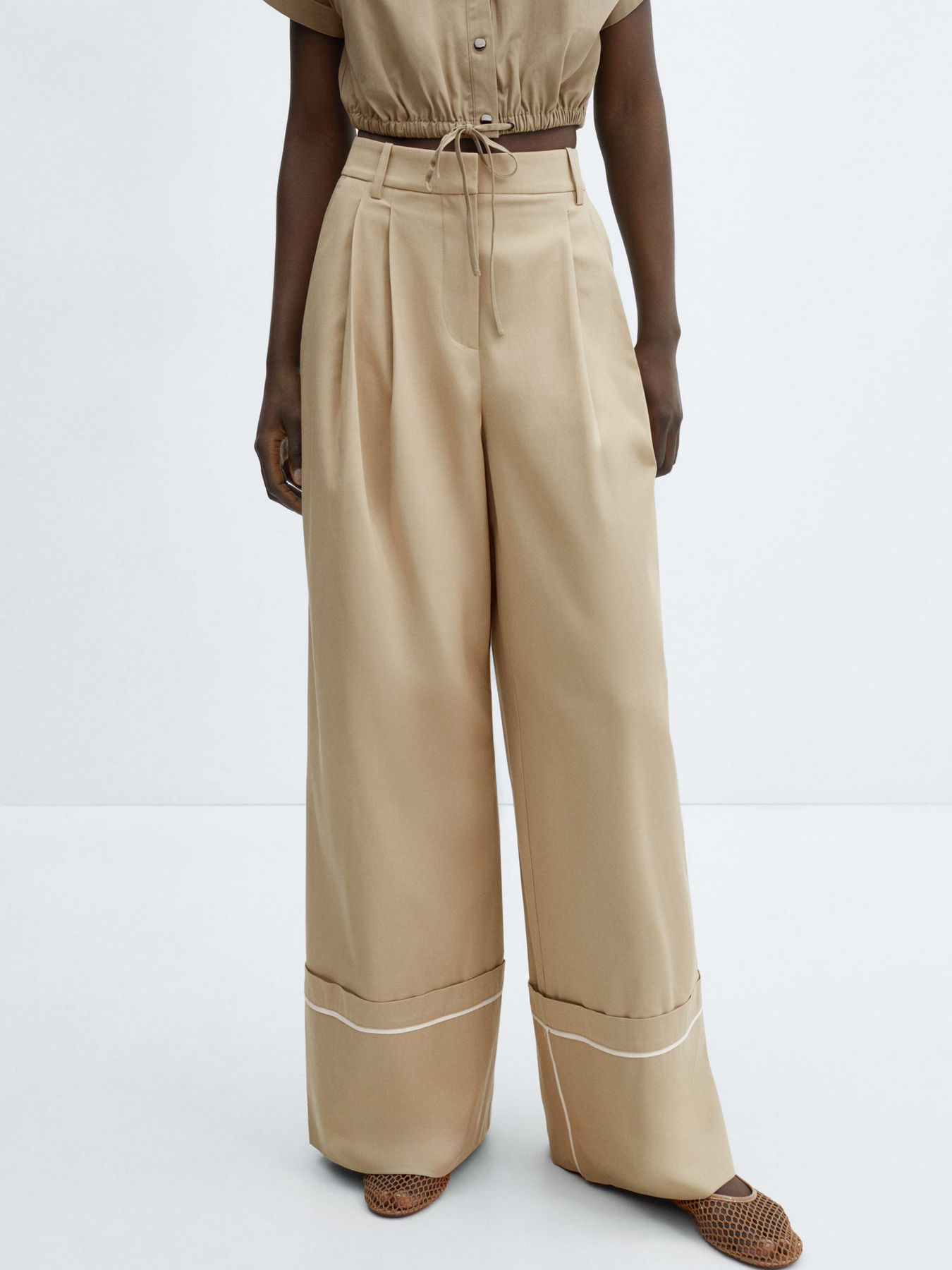 Штани палаццо MANGO Deia модель 67025755_9 Фото