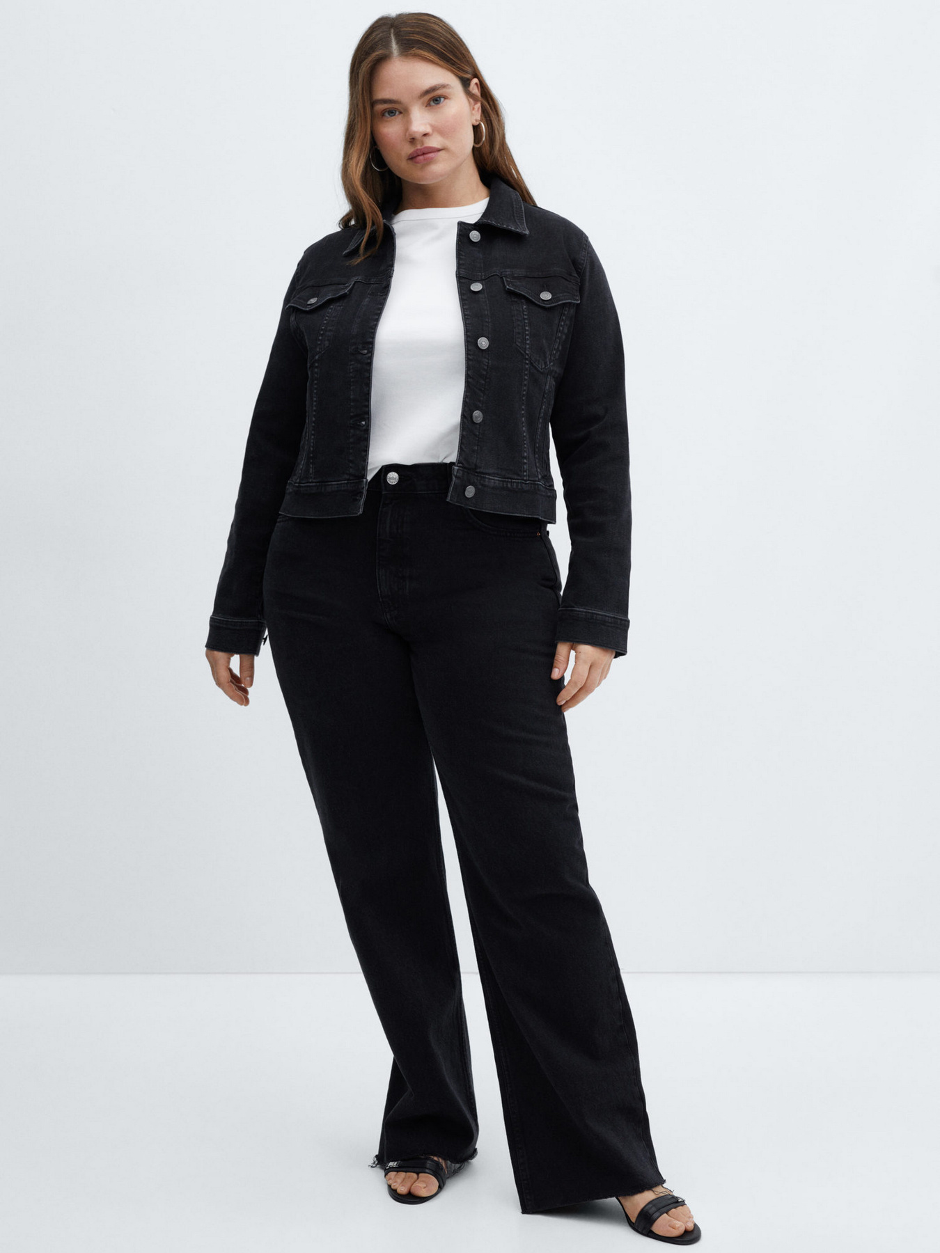 Джинсовая куртка MANGO Vicky модель 67035735_TN Фото