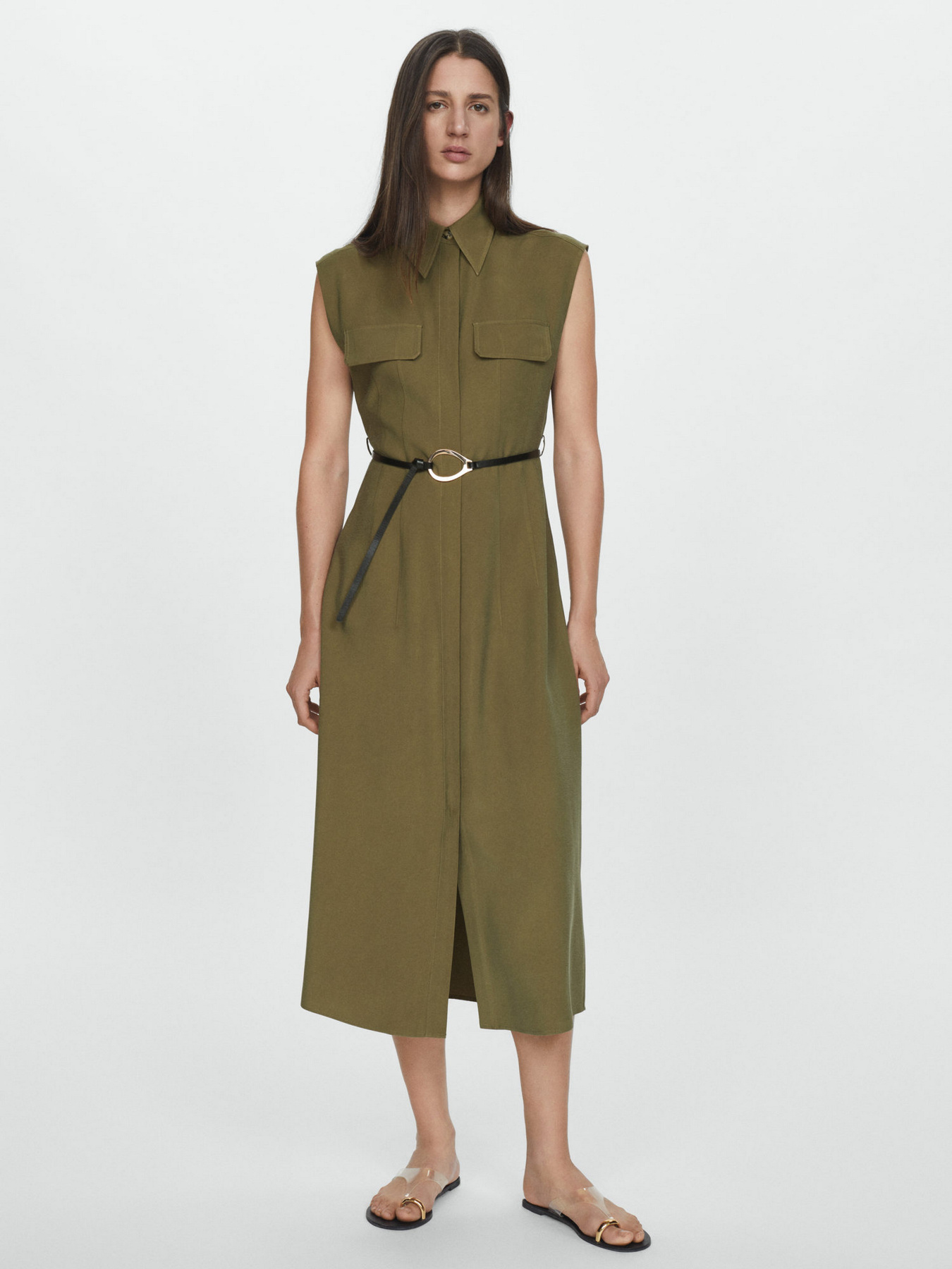 Платье миди MANGO Casino модель 67035738_37 Фото