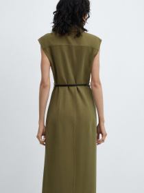 Платье миди MANGO Casino модель 67035738_37 Фото