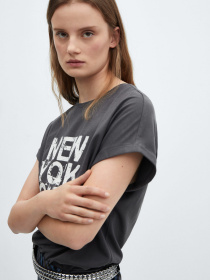 Футболка MANGO Ilustra модель 67035745_95 Фото