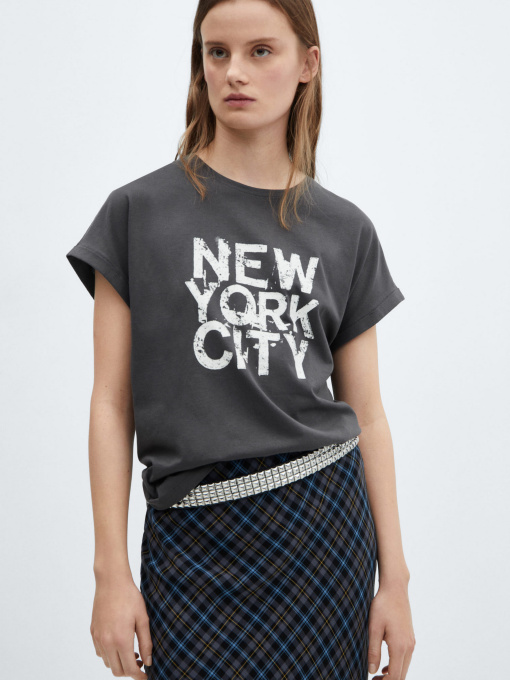 Футболка MANGO Ilustra модель 67035745_95 Фото