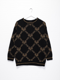 Джемпер Monki модель 0450294_чорний з золотим Фото