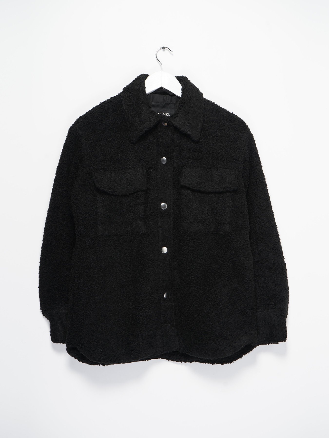 Шуба Monki модель 0871502_чорний Фото