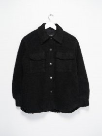 Шуба Monki модель 0871502_чорний Фото