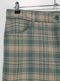 Повсякденні штани Monki модель 0873804_бежевий з зеленим Фото