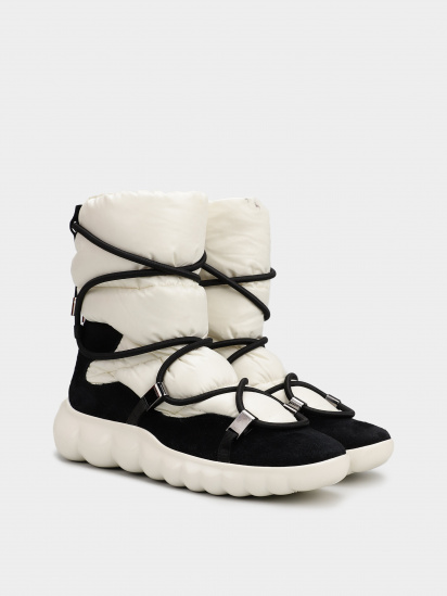 Чоботи дутики Moncler модель 12112101_білий з чорним — фото 3 - INTERTOP