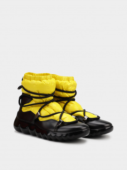 Чоботи дутики Moncler модель 12112091_жовтий з чорним — фото 3 - INTERTOP