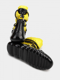 Сапоги дутики Moncler модель 12112091_жовтий з чорним Фото